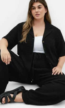 Zoie Wide Leg Pant - black